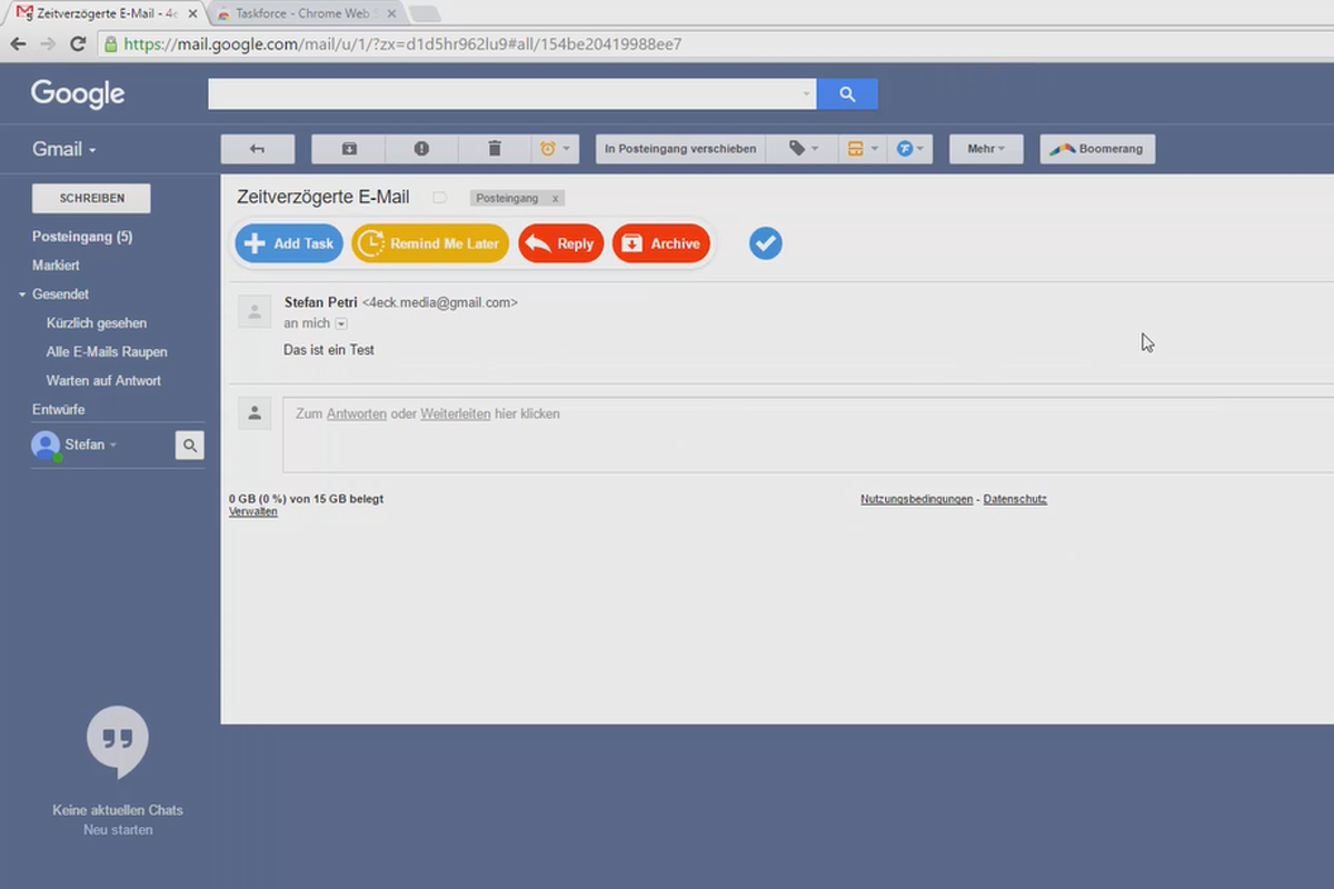 More productive in Google Mail - The best tricks - 09 Set tasks for specific emails