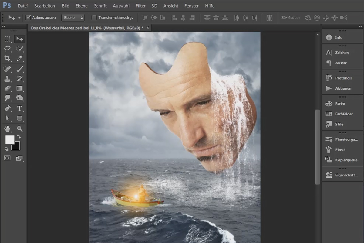 Photoshop-kompositiot - Merien oraakkelit - Osa 09: Paranna vesiputouksia ja säädä meren pintaa