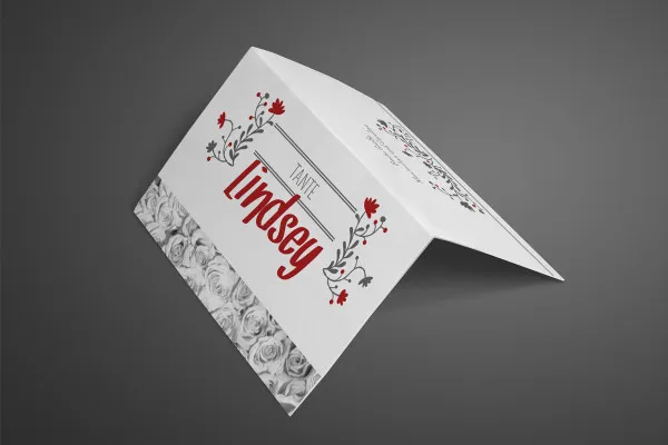 Template set: The perfect wedding place card - Version 8