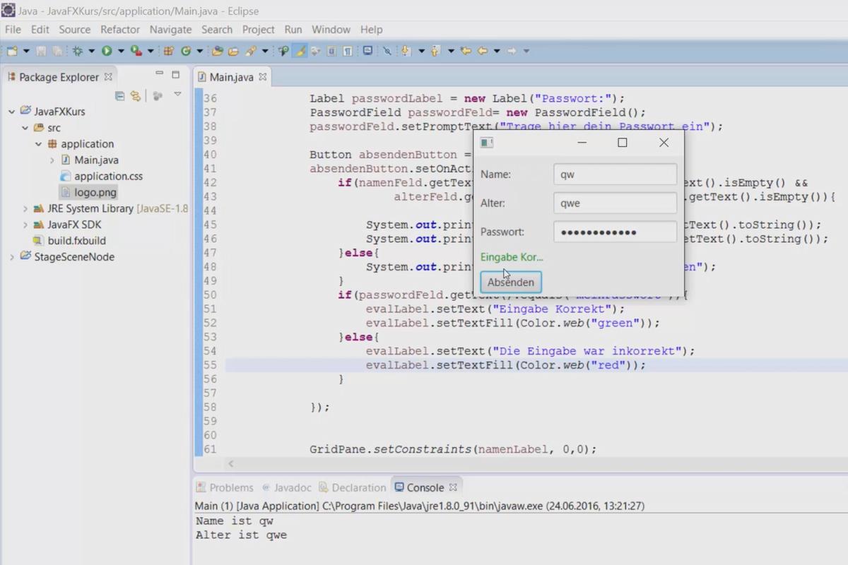 JavaFX para desarrollo GUI - 09 PasswordField