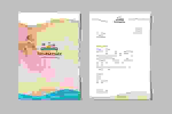 Matkakuume-teemainen kirjepaperi
