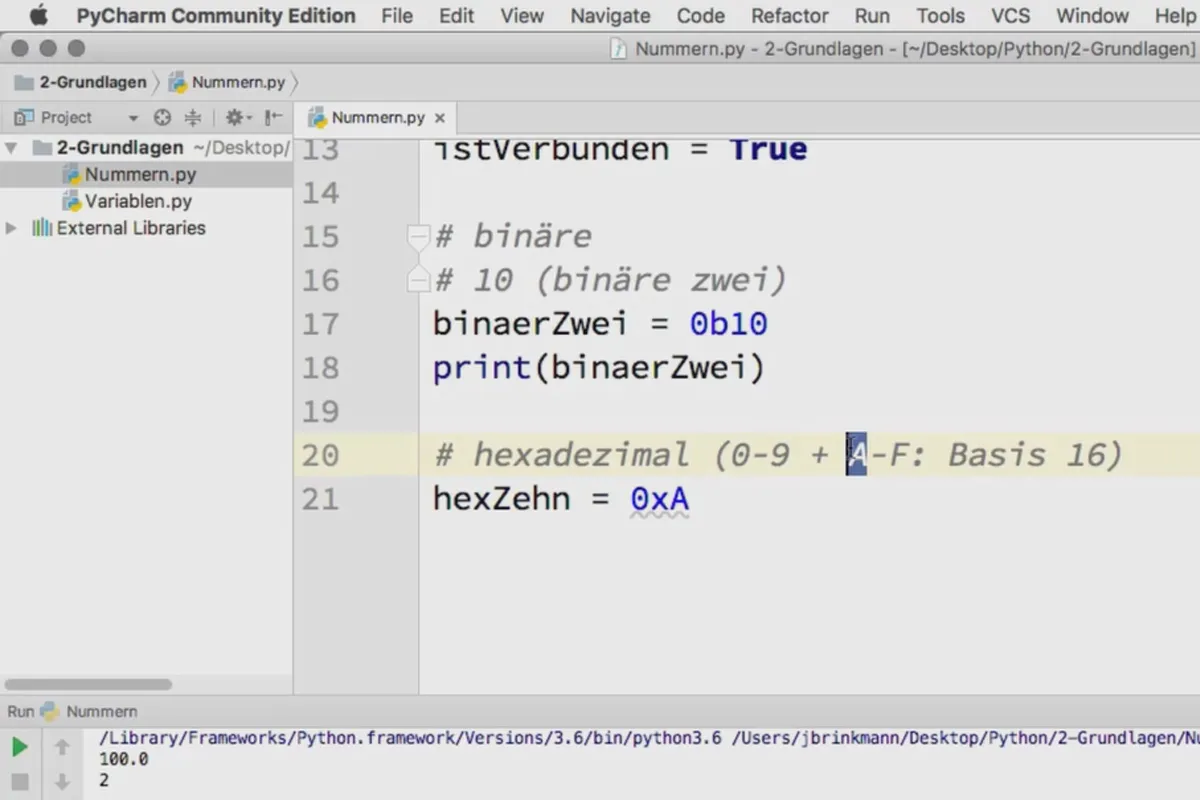 Programmieren mit Python – 2.2 Numerische Datentypen