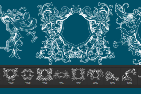 The large brush package - decorated lines, frames and ornaments 9