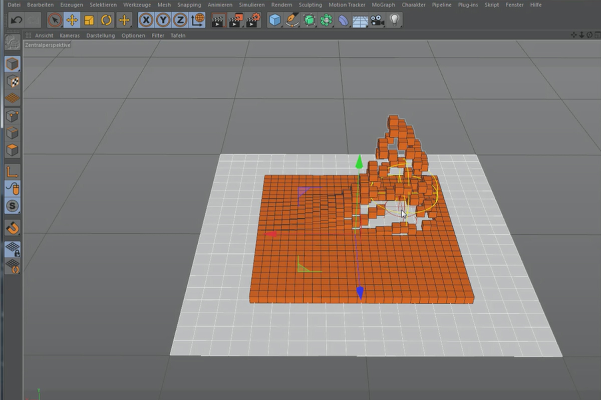 Cinema 4D MoGraph for begyndere - 2.5 Effektorer: Forsinkelse