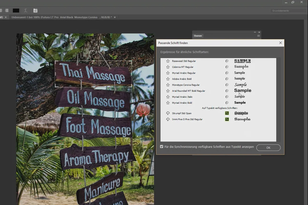 Нове в Creative Cloud: Photoshop CC 2015.5 (червень 2016) - 03 Знаходження відповідних шрифтів та поліпшене оброблення гліфів.