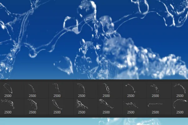 Pinsel-Set Wasserbilder, Wasserspritzer, Wassertropfen: Brushes für Photoshop, GIMP & Co 9