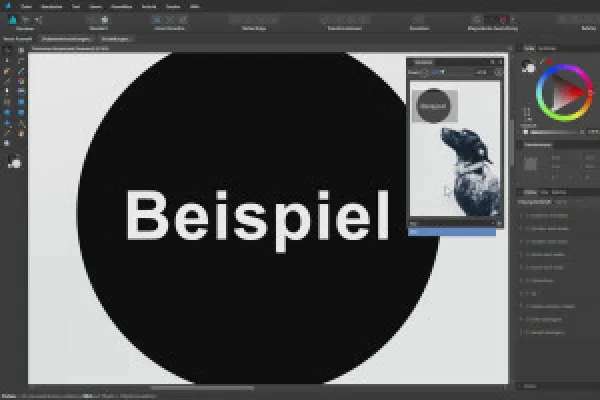 Affinity Designer -opas – Perusteet: 1.9 | Navigoida asiakirjassa