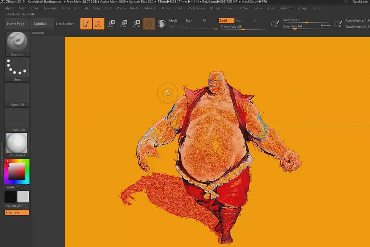 ZBrush 2019 – Videotreningskurs for oppdatering: 8 | Non-Photorealistic Rendering (NPR)