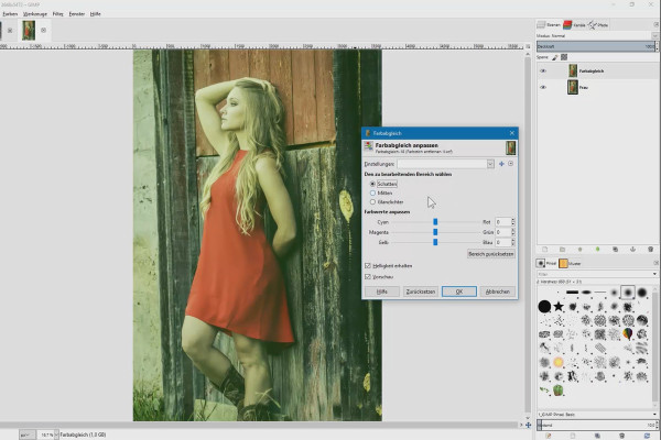 Retouche d'images avec GIMP : le tutoriel pratique - éliminer 9 tonalité de couleur