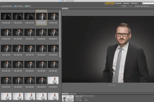 Business-Porträts – der Foto-Workflow für Karriere und Erfolg – 09 Vorgehensweise bei der Bildauswahl