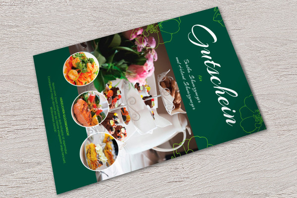 Modèles de design pour bons cadeaux - Restaurant - Version 2