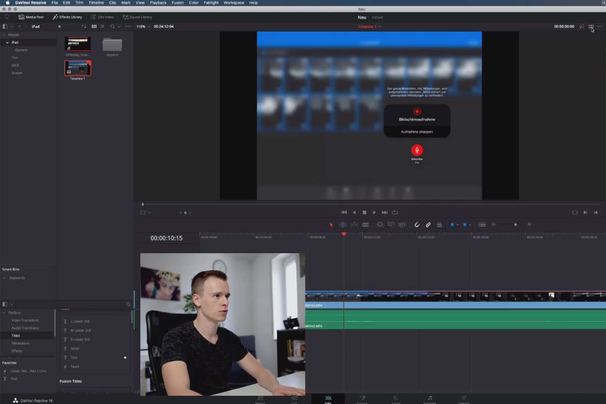 DaVinci Resolve-guide: 2.4 | Gränssnitt