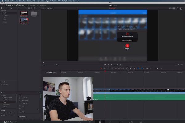 DaVinci Resolve-Tutorial: 2.4 | Arayüz