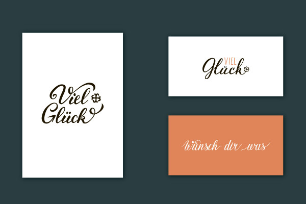 Lettering d'anniversaire : 09 | "beaucoup de chance", "Fais un vœu
