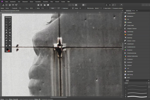Affinity Photo - creatieve beeldbewerking met overlays: 09 | Foto op posterdoek