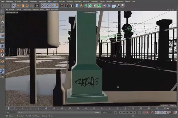 Cinema 4D-튜토리얼 "Underground": 2.8 태그 매핑