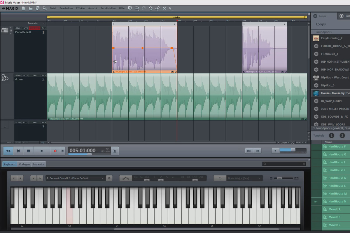 Kendi müziğini Magix Music Maker ile oluştur: 09 | İlk adımlar