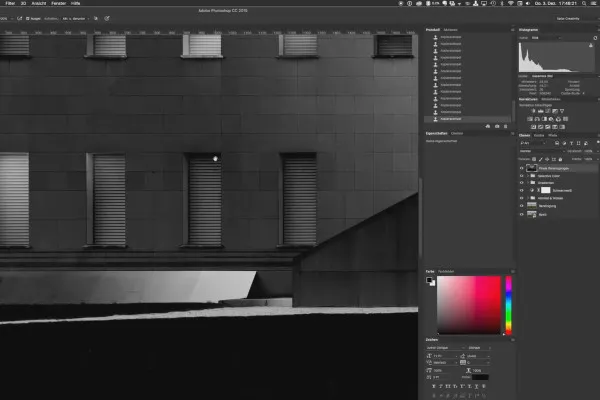 Architekturfotografie: Úprava obrazu ve stylu Fine Art – 5.1 Korekce halo efektu a Dodge & Burn