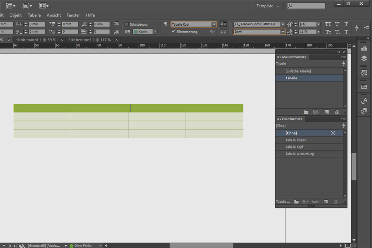 Grandes proyectos en Adobe InDesign - 2.08 - Formatos de tabla