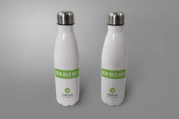 Mockup: Zwei Thermosflaschen