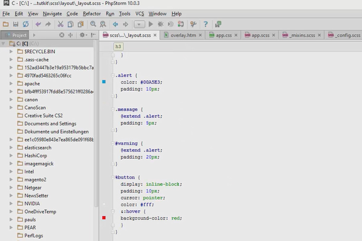Modern CSS with Sass - 09 Define mixins
