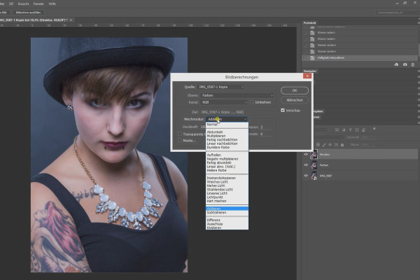 Frequenztrennung in Photoshop – 09 Vorstellung 8 Bit