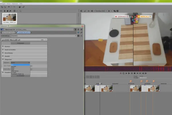 VEGAS Pro 14 – Bildstabilisierung mit proDAD Mercalli V4