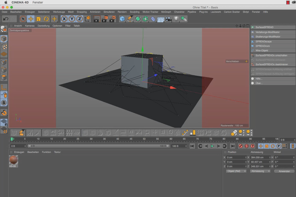 Bladdværk til Cinema 4D: Introduktion til Wire-objekt fra SurfaceSPREAD