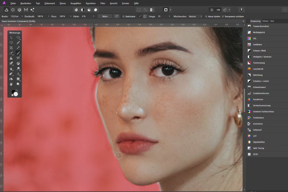 Frigjøre med Affinity Photo: 10 | Strukturert bakgrunn.