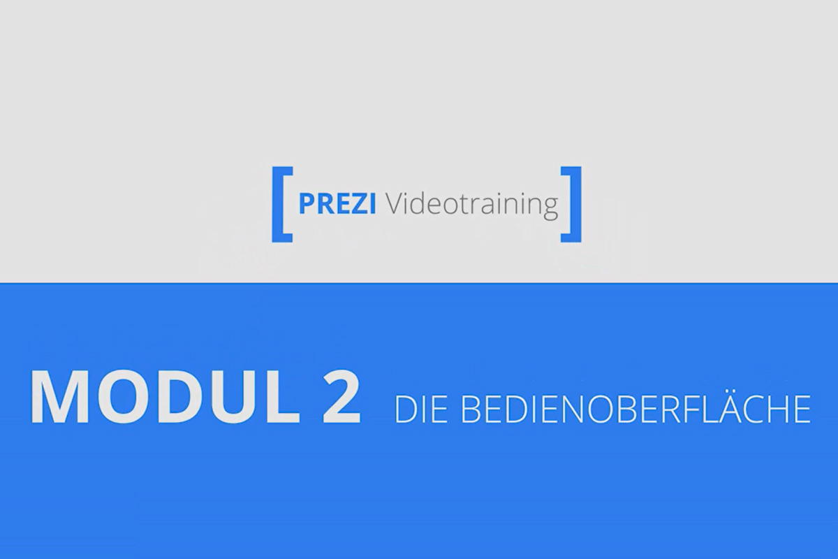 Prezi pour débutants - des présentations qui enthousiasment - 2.3 L'interface utilisateur
