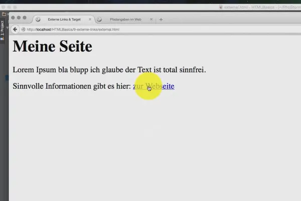 Grundlagen HTML, CSS und JavaScript – 10 Externe Links und Targets