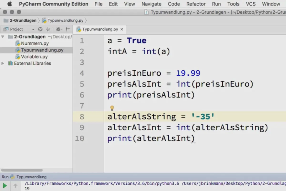 Mengkode dengan Python - 2.3 Konversi Tipe