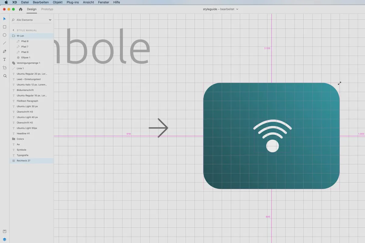 Adobe XD-Tutorial: 10 | Formen und Symbole
