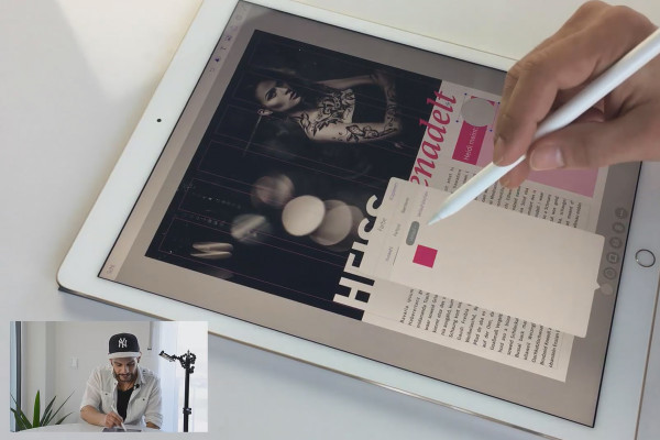 Diseño móvil con Adobe Comp en la tableta
