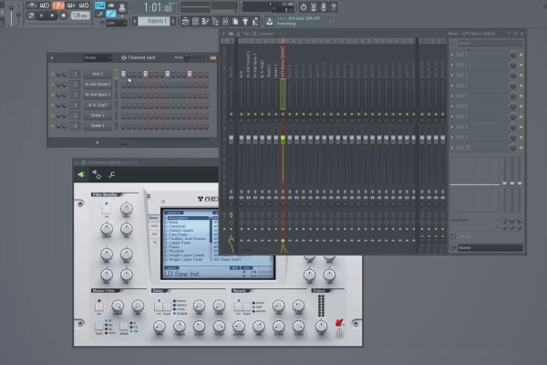 Produzione musicale digitale con FL Studio - 3.3 Caricamento di strumenti, pattern