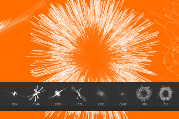 Le grand ensemble de pinceaux - pinceaux artistiques: 4.1 Sparkles, Funken