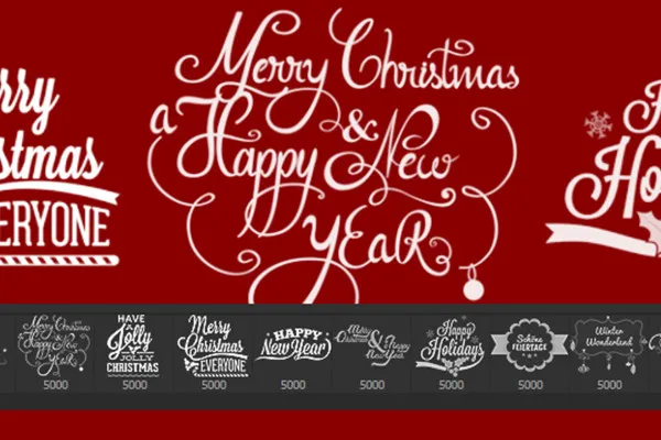 Das große Pinsel-Paket – Winter, Weihnachten & Silvester 10: Glückwunsche
