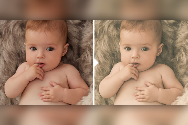 Photo preset for baby photos (Lightroom, Camera Raw): 09 | Baby Skin