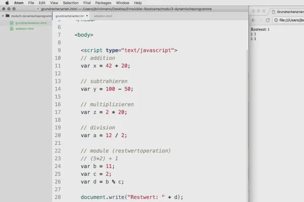 Programmazione software per principianti: 3.1 Le operazioni di base - alias Aritmetica
