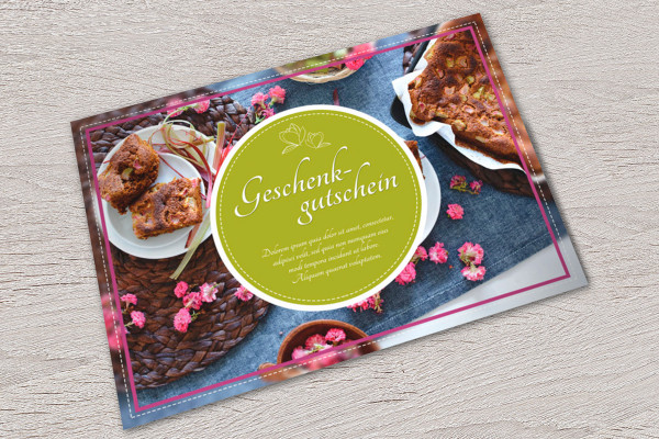 Modèles de conception pour bons cadeaux - Restaurant - Version 3