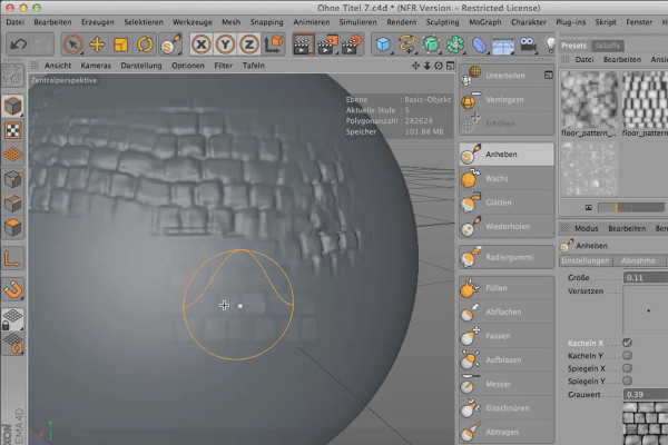 Modellering i CINEMA 4D - Grunderna: Del 10 - Mall