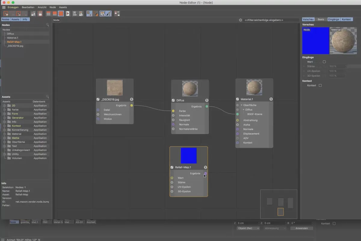 Cinema 4D-Tutorial "Underground": 2.11 Nodes