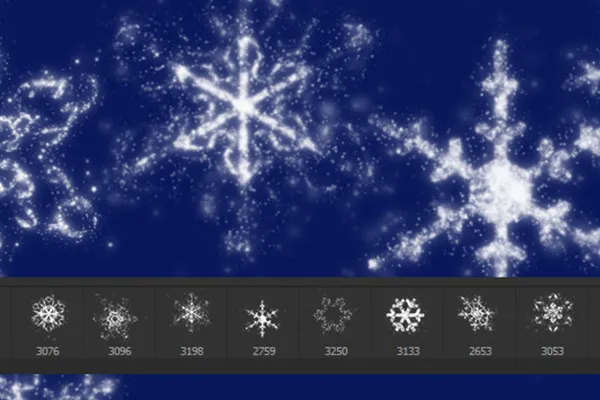 Das große Pinsel-Paket – Winter, Weihnachten & Silvester 1: Schneeflocken