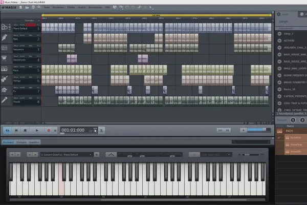 Eigene Musik erstellen mit Magix Music Maker: 10 | Demosong und Samples