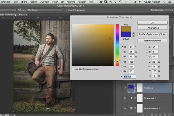 Foresta Nera: Il flusso di lavoro in Photoshop - 10 look delle immagini.