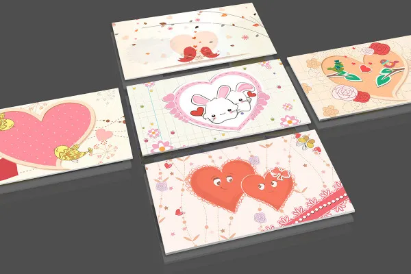 Valentinstags- und Liebesillustrationen - Paket 01