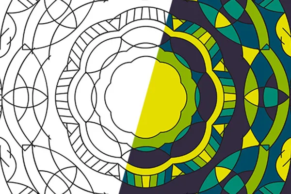 Faszinierende Formen: vektorbasierte Mandala-Vorlagen – Version 10