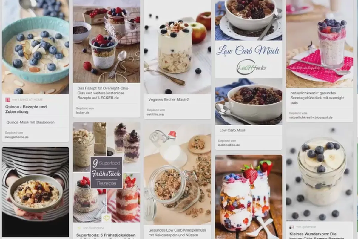 Food-Fotografie mit available Light und Blitzen – 2.2 Inspiration holen: Pinterest-Moodboards zur Ideenfindung nutzen