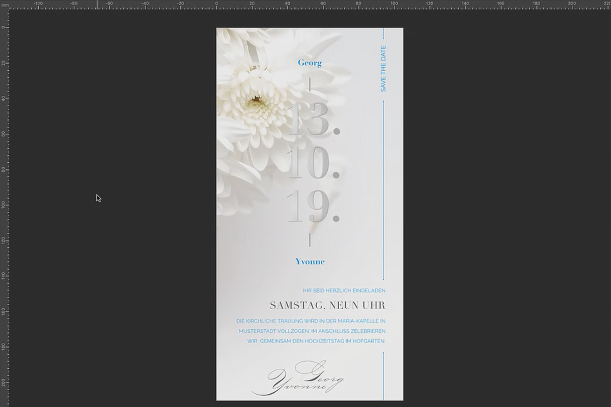Affinity Publisher Basishandleiding: 10 | Voltooiing van de uitnodigingskaart