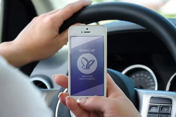 Photoshop-Mockup-mall för en smartphone – Version 9